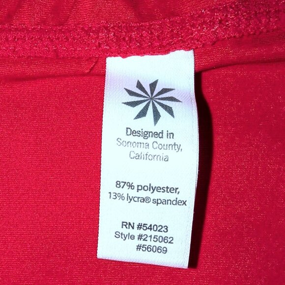 Athleta | Swim or Outdoors Top "Intrepid" Sunshield Cap Sleeve Red | Size Large - Picture 9 of 12